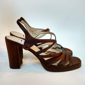B.P. strappy sandals size 6